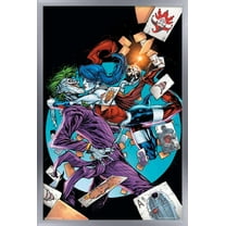 DC Comics - The Joker and Harley Quinn - Love Hurts Wall Poster, 14.725" x 22.375", Framed