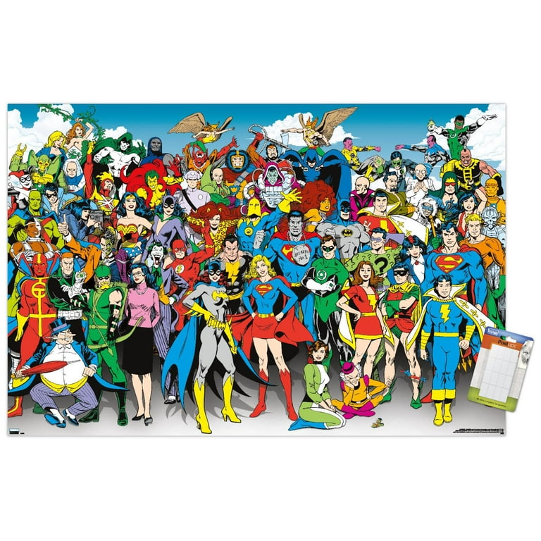 DC Comics - The Lineup Wall Poster, 22.375