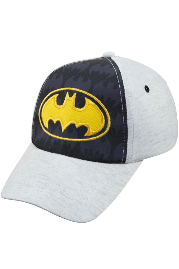 Toddler Boys Batman Baseball Cap - Age 2-4 Grey/Yellow