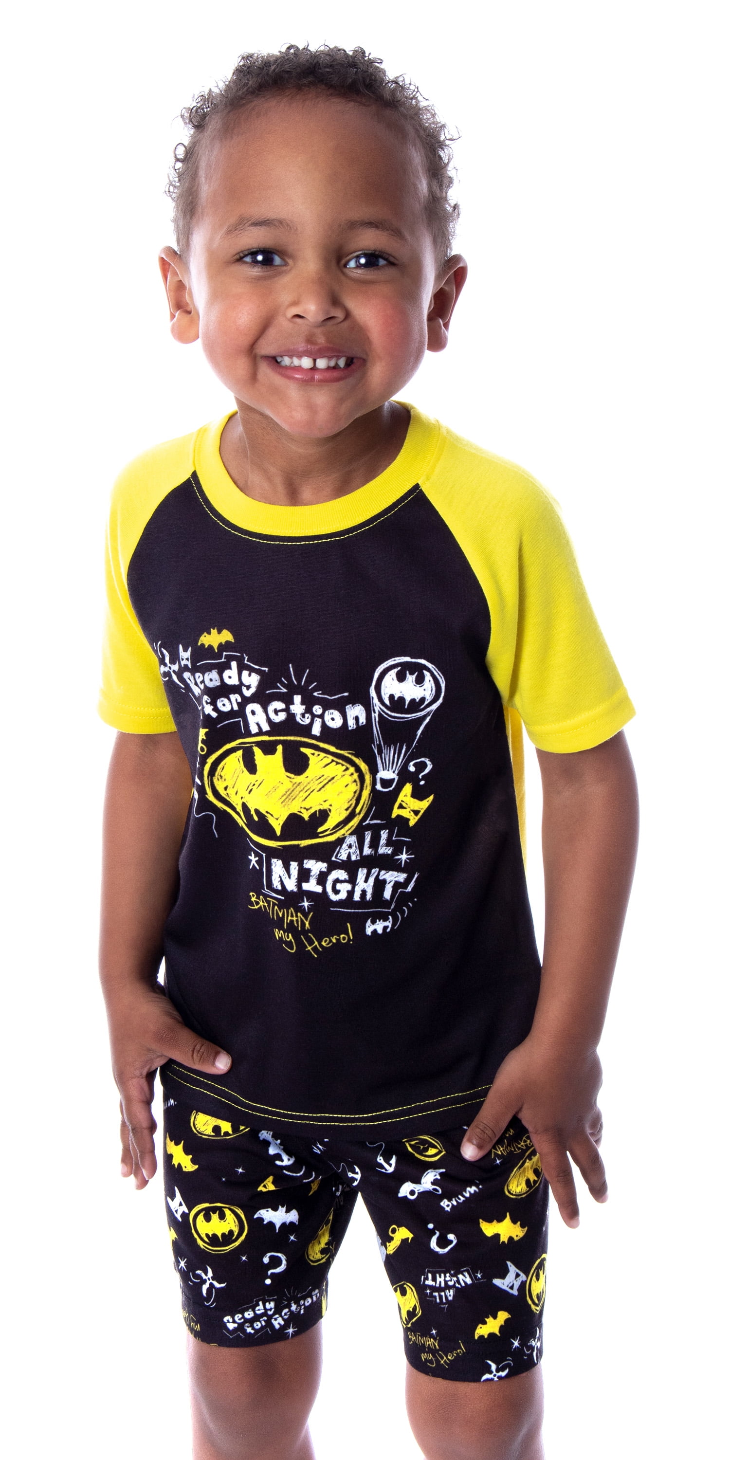 DC Comics Toddler Boys' Batman Pajamas Ready For Action 2 Piece Pajama ...