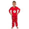 thumbnail image 1 of DC Comics Toddler Boys' The Flash Classic Logo 2 Piece Raglan Long-Sleeve Sleep Pajama Set, 1 of 7