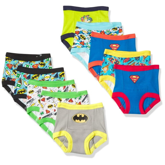 DC Comics Toddler Potty Training Pants with Superman, Batman & Wonder Woman With Success Chart & Stickers