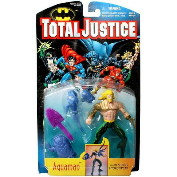 DC Comics Total Justice Aquaman Action Figure [with Blasting Hydro Spear]