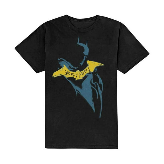 DC Comics Unisex T-Shirt The Batman Yellow Sketch (Small)