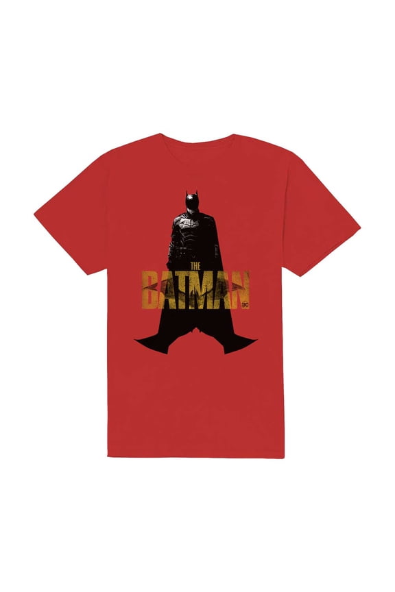 DC Comics Unisex T-Shirt The Batman Yellow Text (Medium)