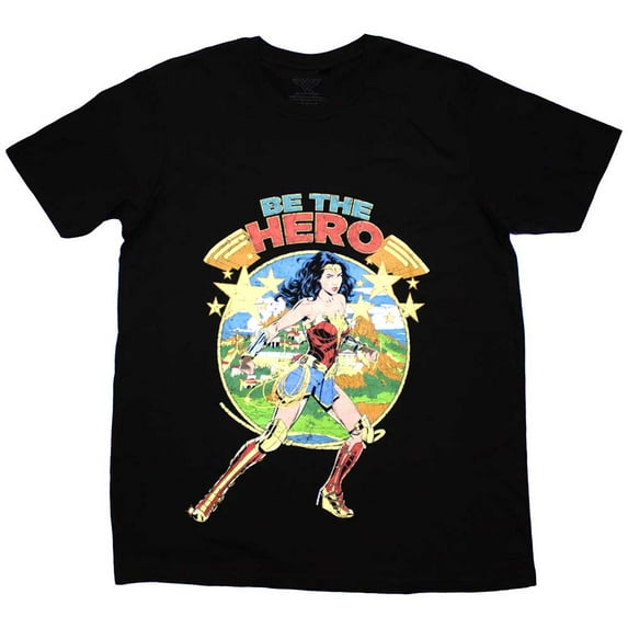 DC Comics Unisex T-Shirt: Wonder Woman Be The Hero (Medium)
