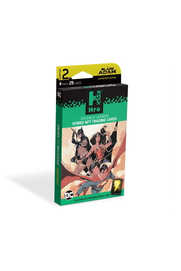 Unlock the Multiverse Hro Chapter 2: 4-Pack Premium Hybrid NFT Trading Cards