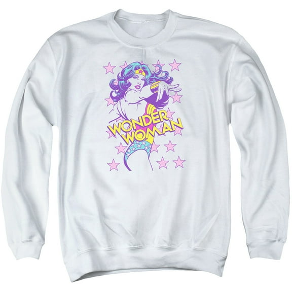 DC Comics Valiant Adult Crewneck Sweatshirt White