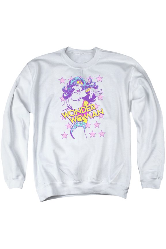 DC Comics Valiant Adult Crewneck Sweatshirt White