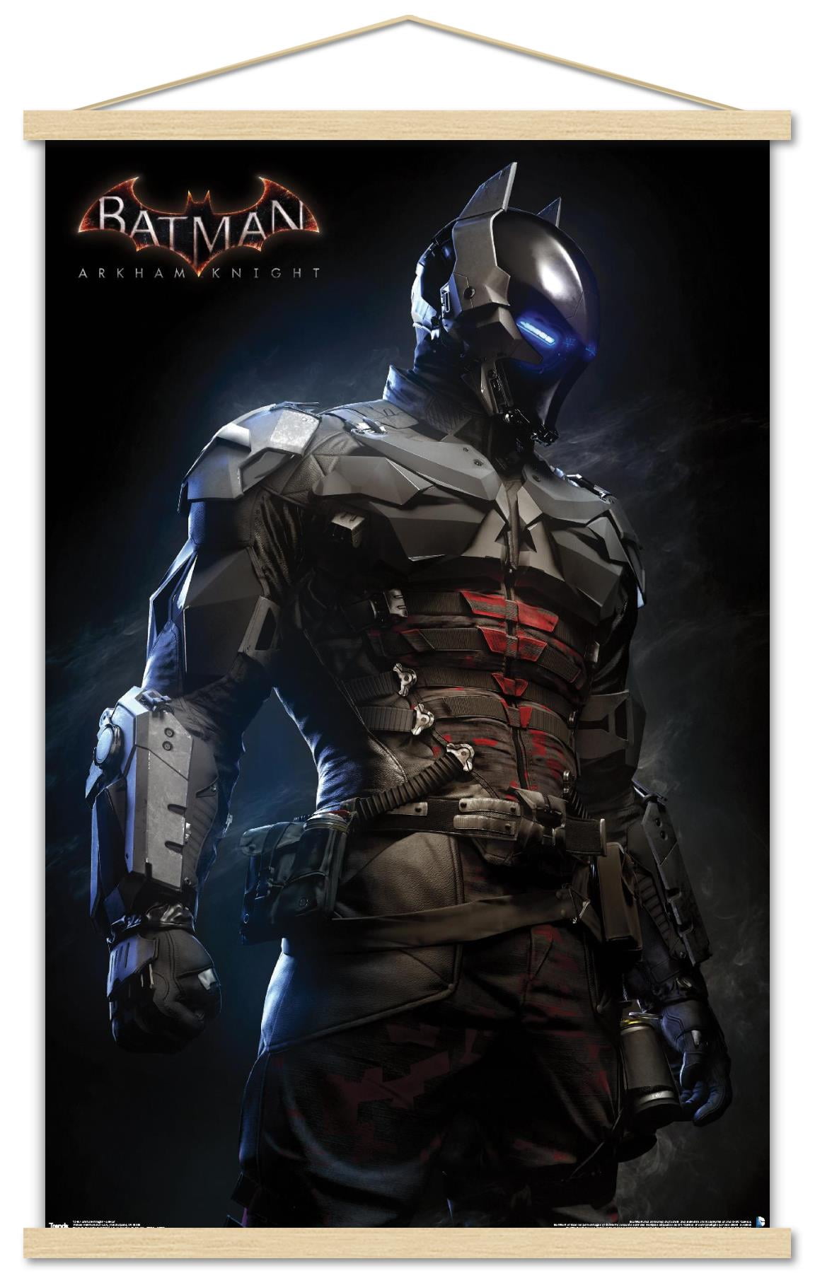 DC Comics Video Game - Arkham Knight - Armor Wall Poster with Wooden Magnetic Frame, 22.375" x 34"