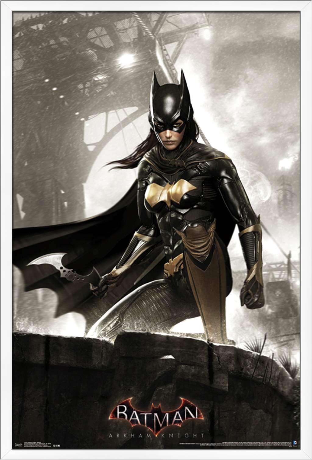 DC Comics Video Game - Arkham Knight - Batgirl Wall Poster, 22.375" x 34", Framed