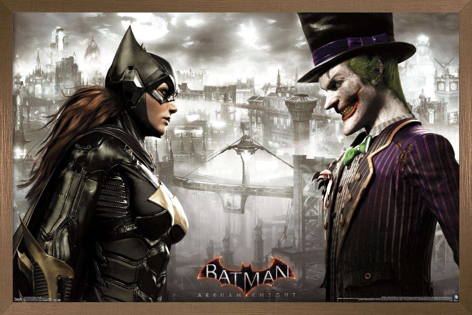 DC Comics Video Game - Arkham Knight - Faceoff Wall Poster, 14.725" x 22.375", Framed