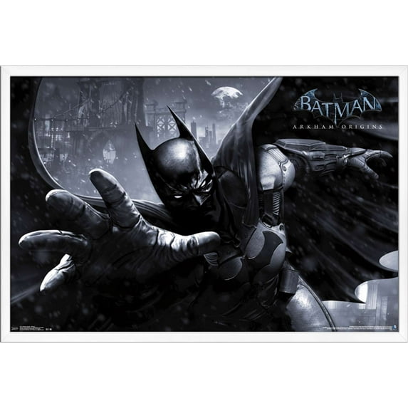 DC Comics Video Game - Arkham Origins - Batman Wall Poster, 22.375" x 34", Framed