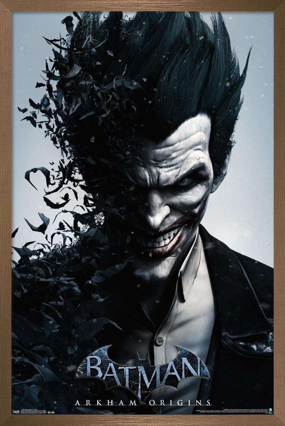 DC Comics Video Game - Arkham Origins - Portrait Wall Poster, 14.725" x 22.375", Framed