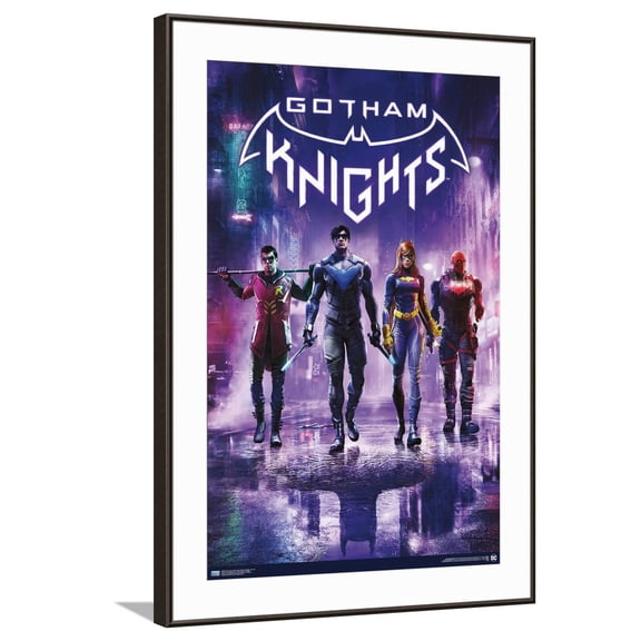 DC Comics Video Game Gotham Knights - Key Art Canvas Wall Poster, 22.375" x 34"