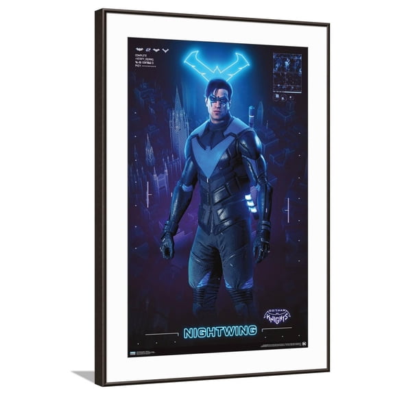 DC Comics Video Game Gotham Knights - Nightwing Canvas Wall Poster, 22.375" x 34"