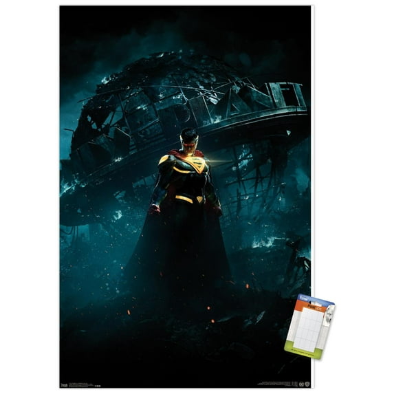 DC Comics Video Game - Injustice: Gods Among Us 2 - Superman Key Art Wall Poster, 14.725" x 22.375"