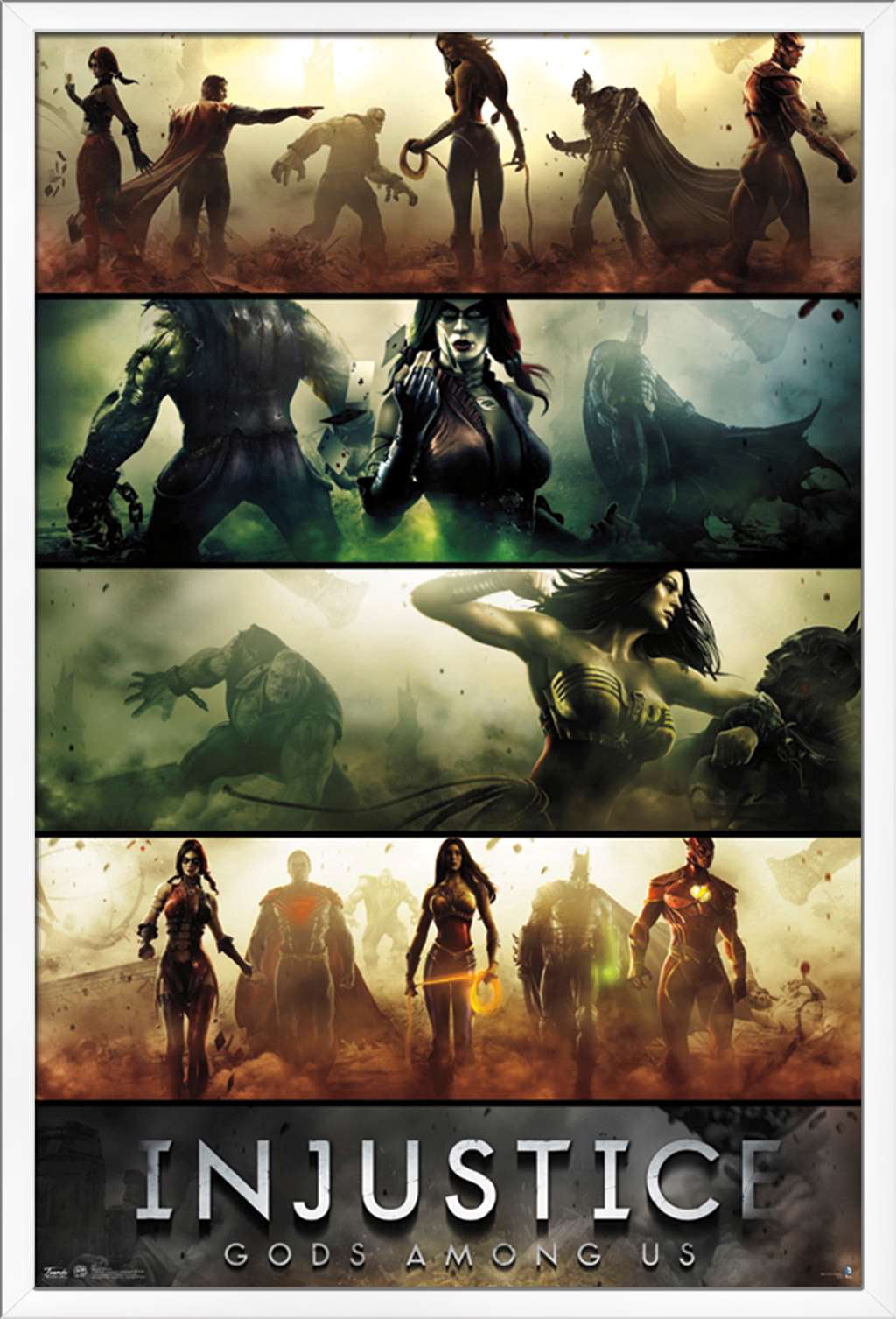 DC Comics Video Game - Injustice: Gods Among Us - Bane Wall Poster, 22.375" x 34", Framed