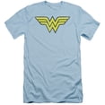 thumbnail image 1 of DC Comics WW Logo Distressed S/S Adult 30/1 T-Shirt Light Blue, 1 of 1