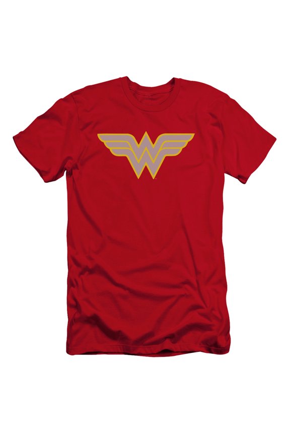 DC Comics WW Logo Premium Canvas Adult Slim Fit 30/1 T-Shirt