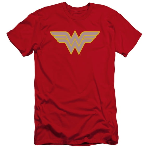 DC Comics WW Logo Premium Canvas Adult Slim Fit 30/1 T-Shirt