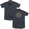 thumbnail image 1 of DC Comics WW Vintage Emblem(Back Print) Adult Work Shirt Charcoal, 1 of 3