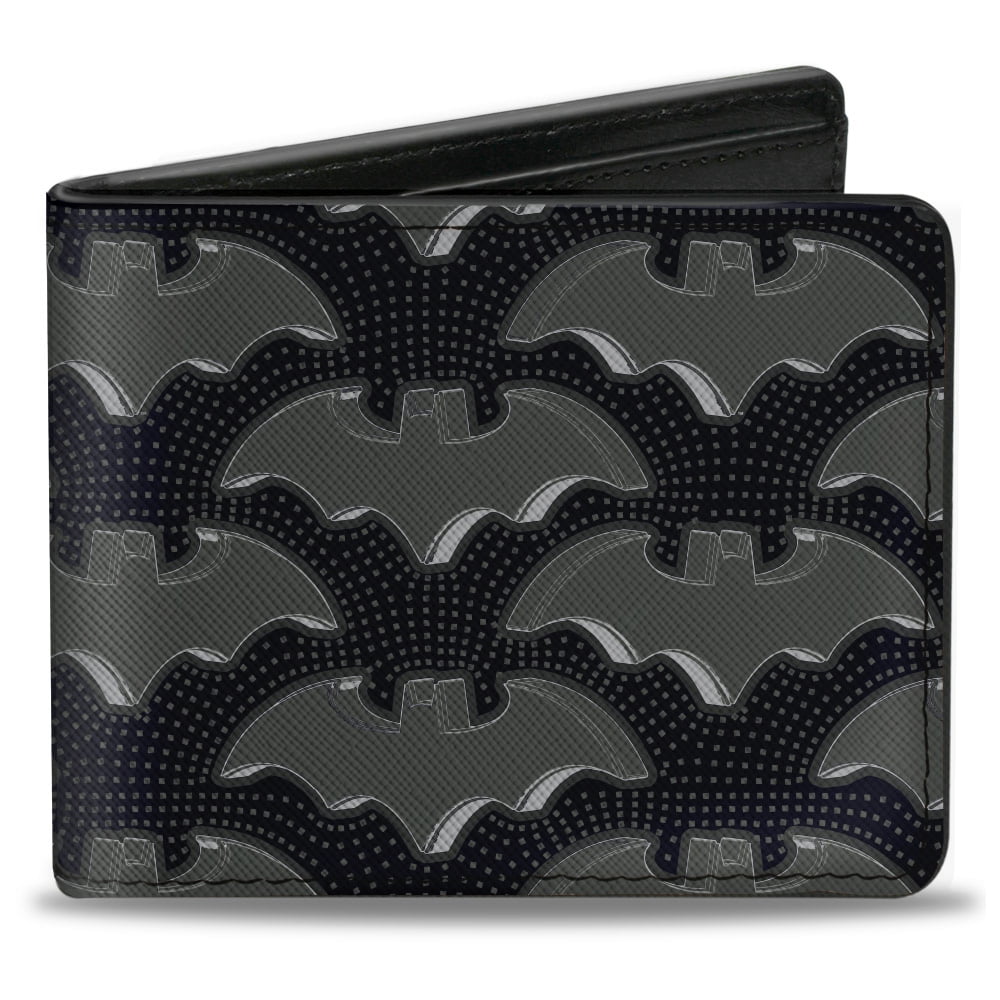 Buckle-Down Portafoglio Bifold DC Comics – Batmobile Blueprint, In Pelle Vegana, 10,2 X 8,9 Cm, Con 5 Scomparti Per Carte E Finestra Porta Documenti - 3
