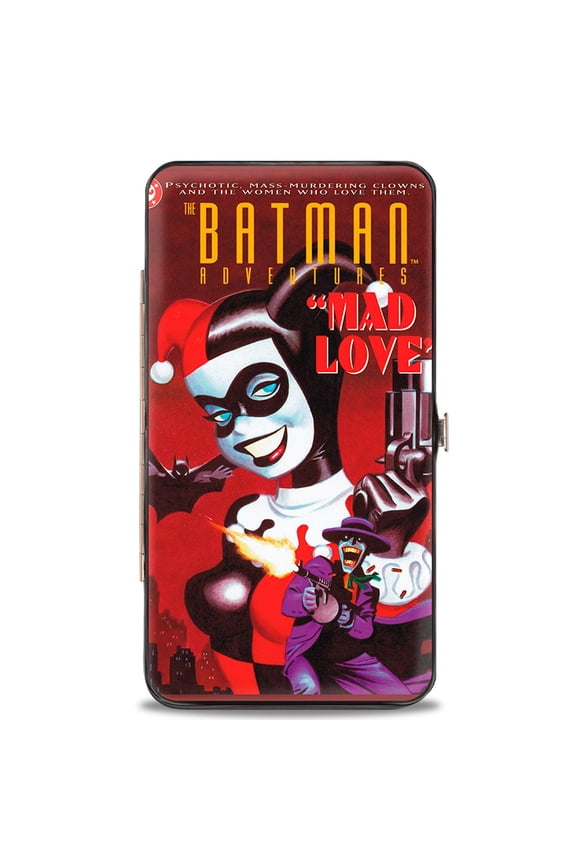 DC Comics Wallet, Hinged, Batman Adventures Mad Love Issue 1 Cover Joker Harley Quinn, Vegan Leather