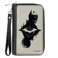 thumbnail image 1 of DC Comics Wallet, Zip Around, The Batman Movie Batman and Riddler Poses and Logos Cityscape, Vegan Leather, 1 of 1