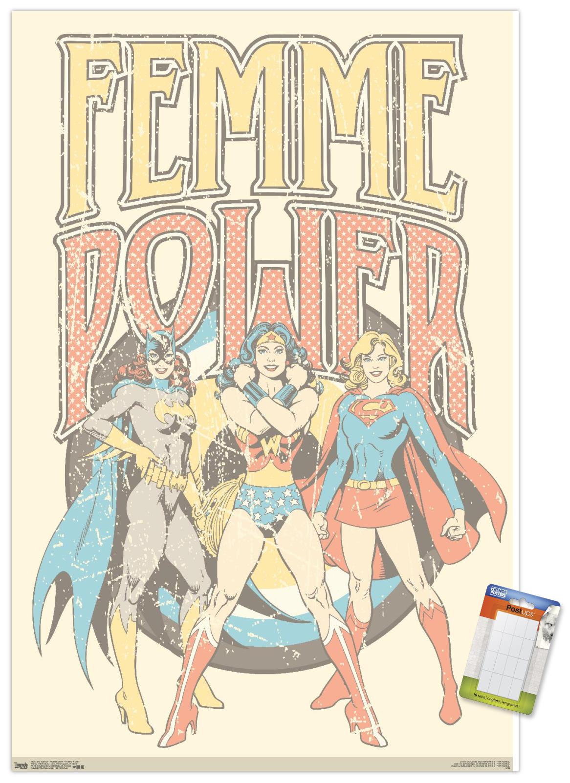 DC Comics - Women Of DC - Femme Power Wall Poster, 14.725" x 22.375"