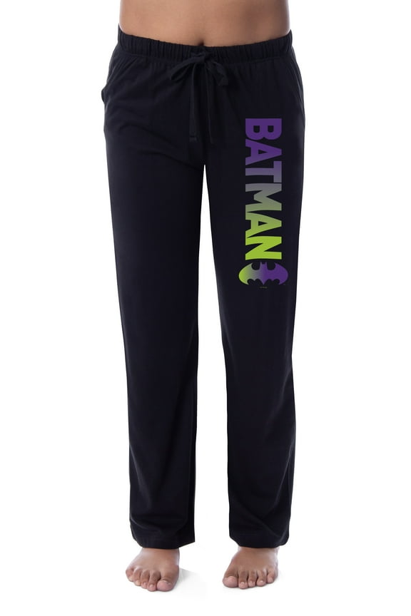 DC Comics Womens' Batman Bat Logo Ombre Sleep Pajama Pants