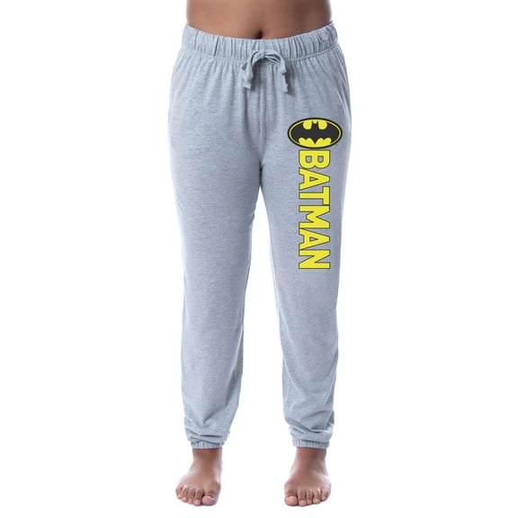 DC Comics Womens' Batman Classic Bat Logo Sleep Jogger Pajama Pants