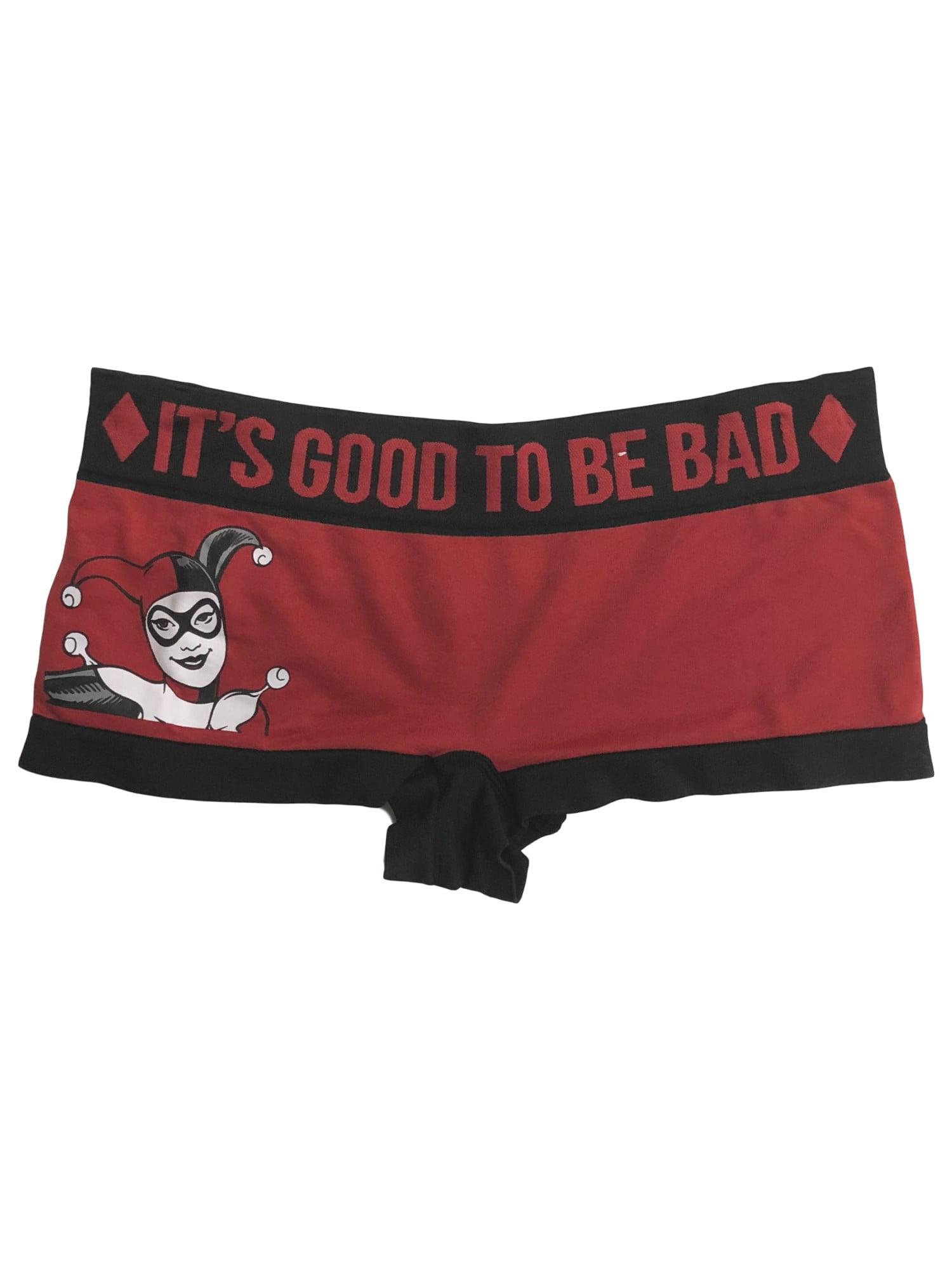 DC Comics Womens Red Harley Quinn Boyfriend Panties Briefs Underwear X