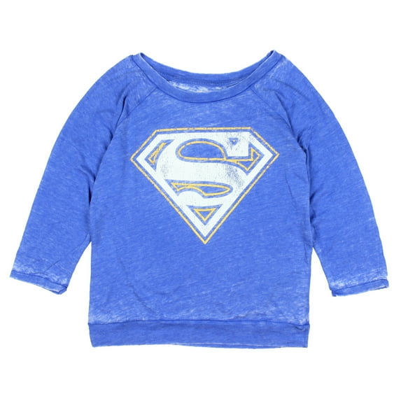 DC Comics Womens' Superman Raglan Shirt (Small)