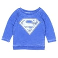 thumbnail image 1 of DC Comics Womens' Superman Raglan Shirt (X-Large), 1 of 2