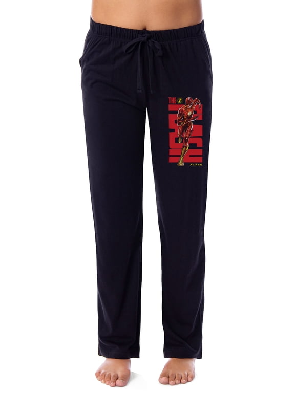DC Comics Womens' The Flash 2023 Movie Film Title Logo Pajama Sleep Pants