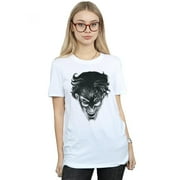 DC Comics Womens The Joker Spot Face Cotton Boyfriend T-Shirt