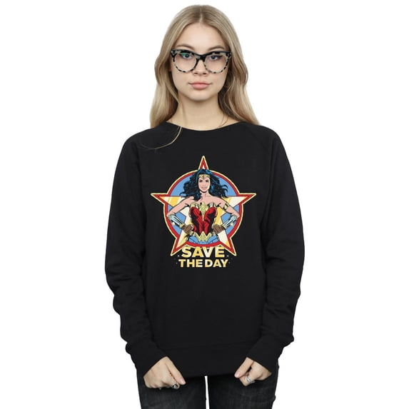 DC Comics Womens Wonder Woman 84 Star Design Sweatshirt