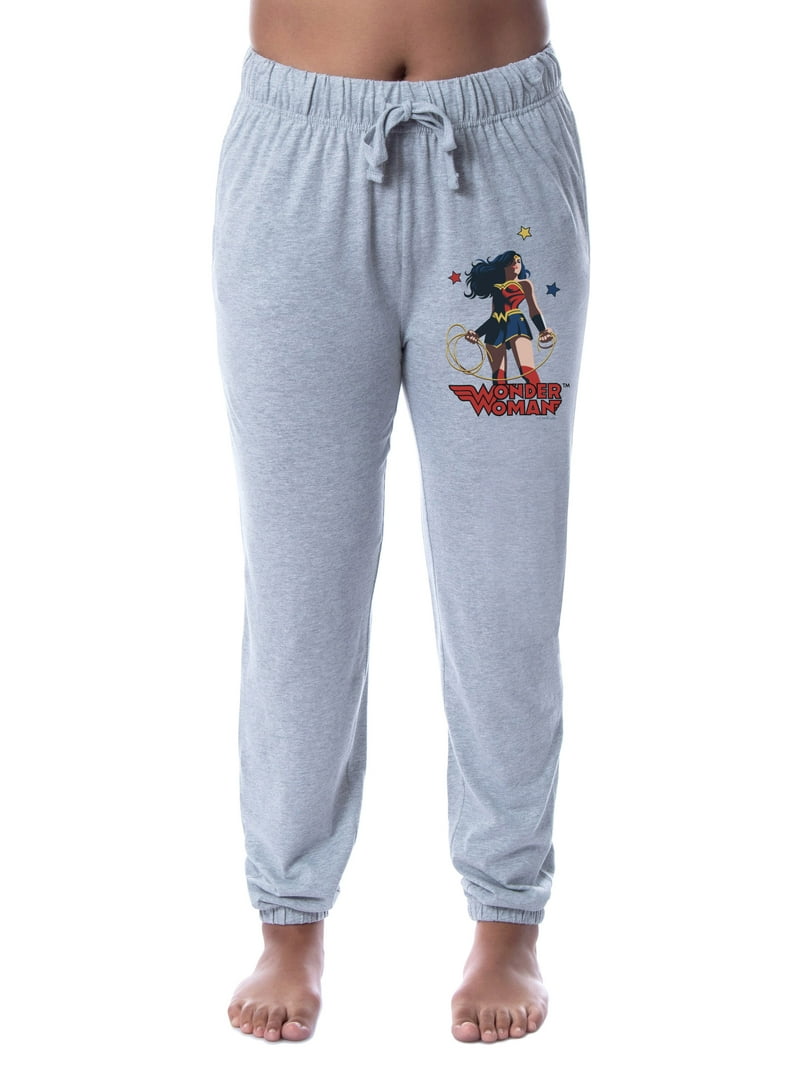 DC Comics Womens' Wonder Woman Character Jogger Sleep Pajama Pants