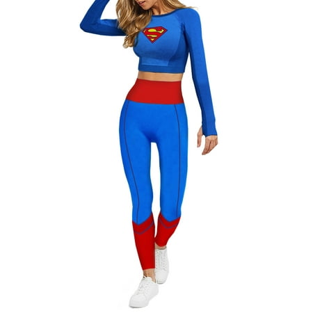 DC Comics Womens and Leggings Blue X-Large