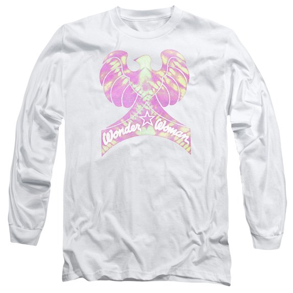 DC Comics Wonder Bird-Long Sleeve Adult 18/1 White