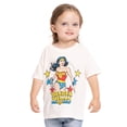 thumbnail image 1 of DC Comics Toddler Girls' Wonder Woman Graphic Tee with Short Sleeves, Sizes 12M-5T, 1 of 6