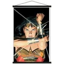 DC Comics - Wonder Woman - Alex Ross Portrait Wall Poster with Wooden Magnetic Frame, 22.375" x 34"