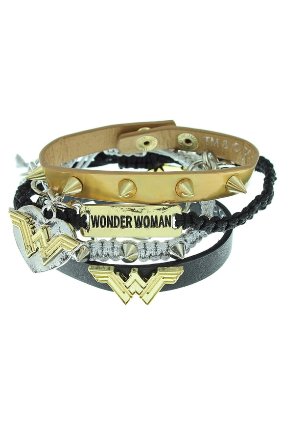 DC Comics Wonder Woman Arm Party 5 Piece Bracelet Set