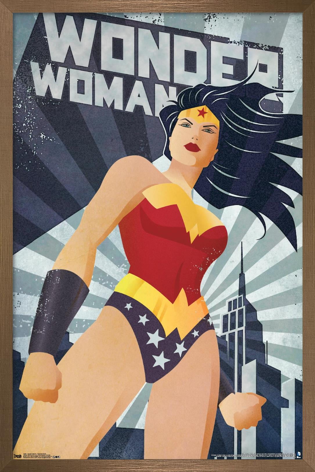 DC Comics - Wonder Woman - ConstructiVism Wall Poster, 22.375" x 34", Framed