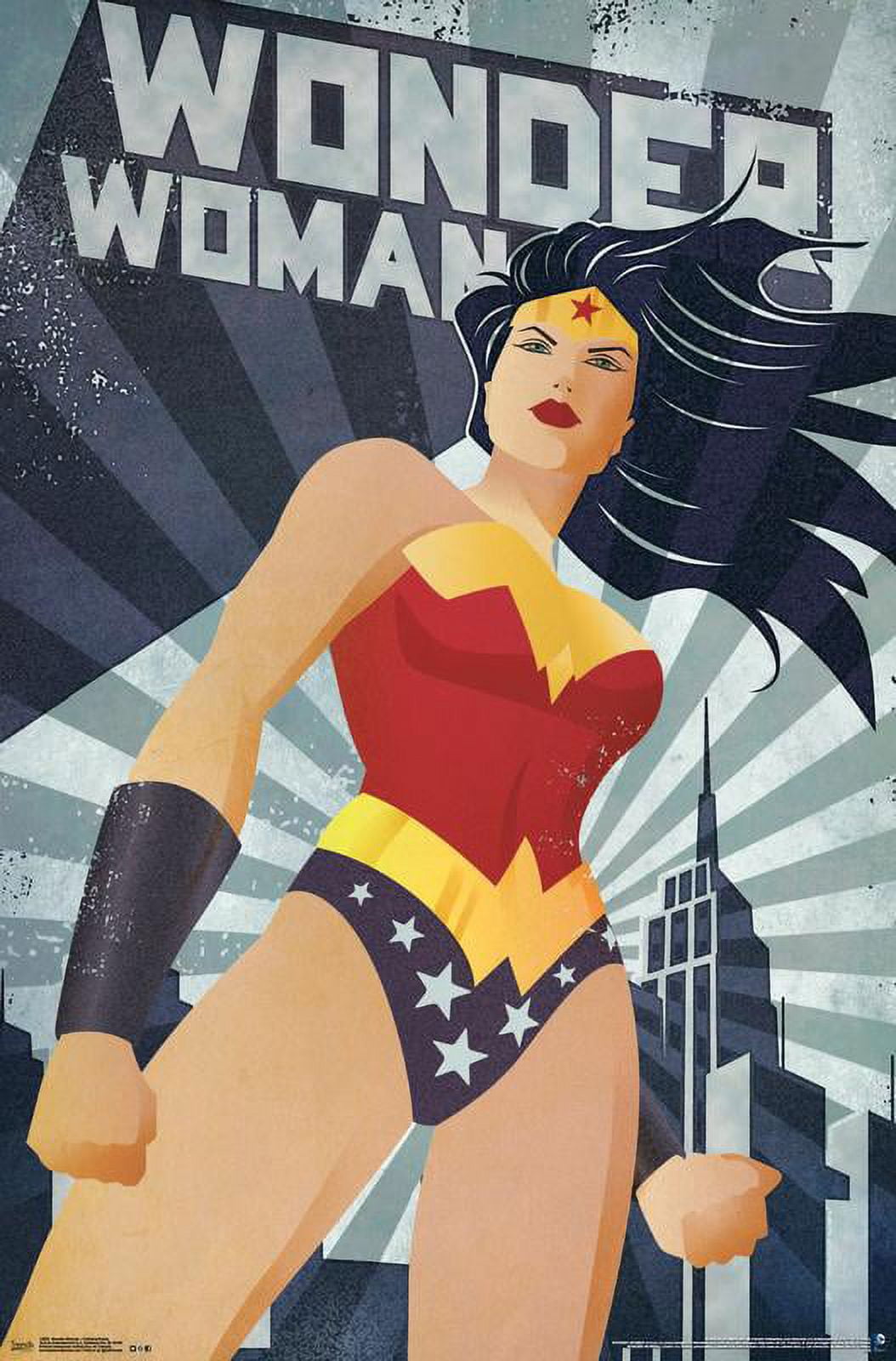 DC Comics - Wonder Woman - ConstructiVism Wall Poster, 22.375" x 34", Framed