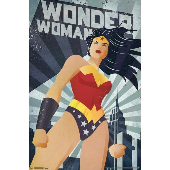 DC Comics - Wonder Woman - ConstructiVism Wall Poster, 22.375" x 34"