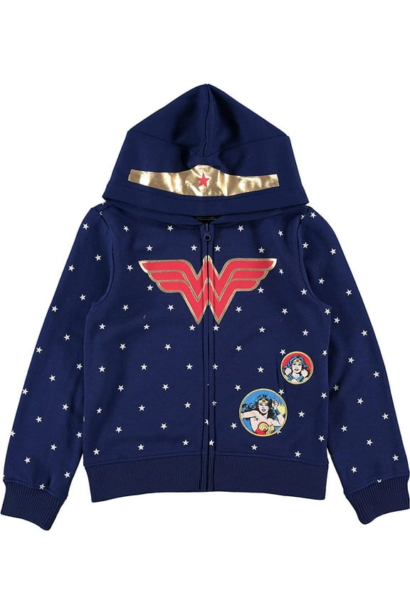 Wonder Woman Cosplay Hoodie for Little and Big Girls Sizes XS-XL
