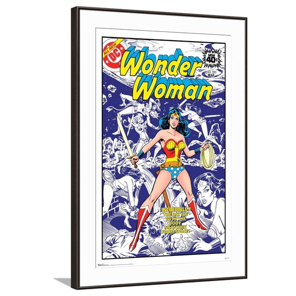 DC Comics Wonder Woman - Cover Canvas Wall Poster, 22.375" x 34"
