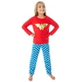 thumbnail image 1 of DC Comics Wonder Woman Girls' Classic Costume Colors Fleece Pajama Set, 1 of 6